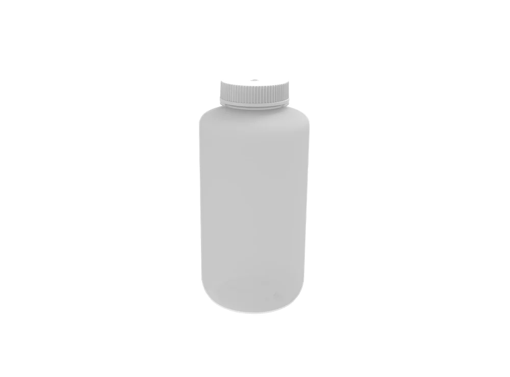ahn® myBottle Reagent Bottle w/ Cap, 1 l, Wide, PP