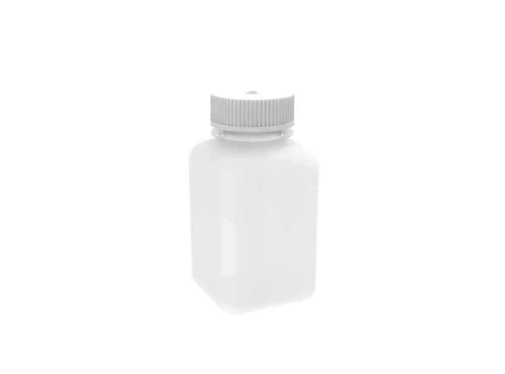 ahn® myBottle Reagent Bottle w/ Cap, 175 ml, Square Bottom, PP