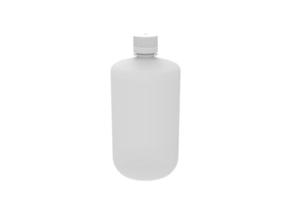 ahn® myBottle Reagent Bottle w/ Cap, 1 l, Narrow, PP, separate caps