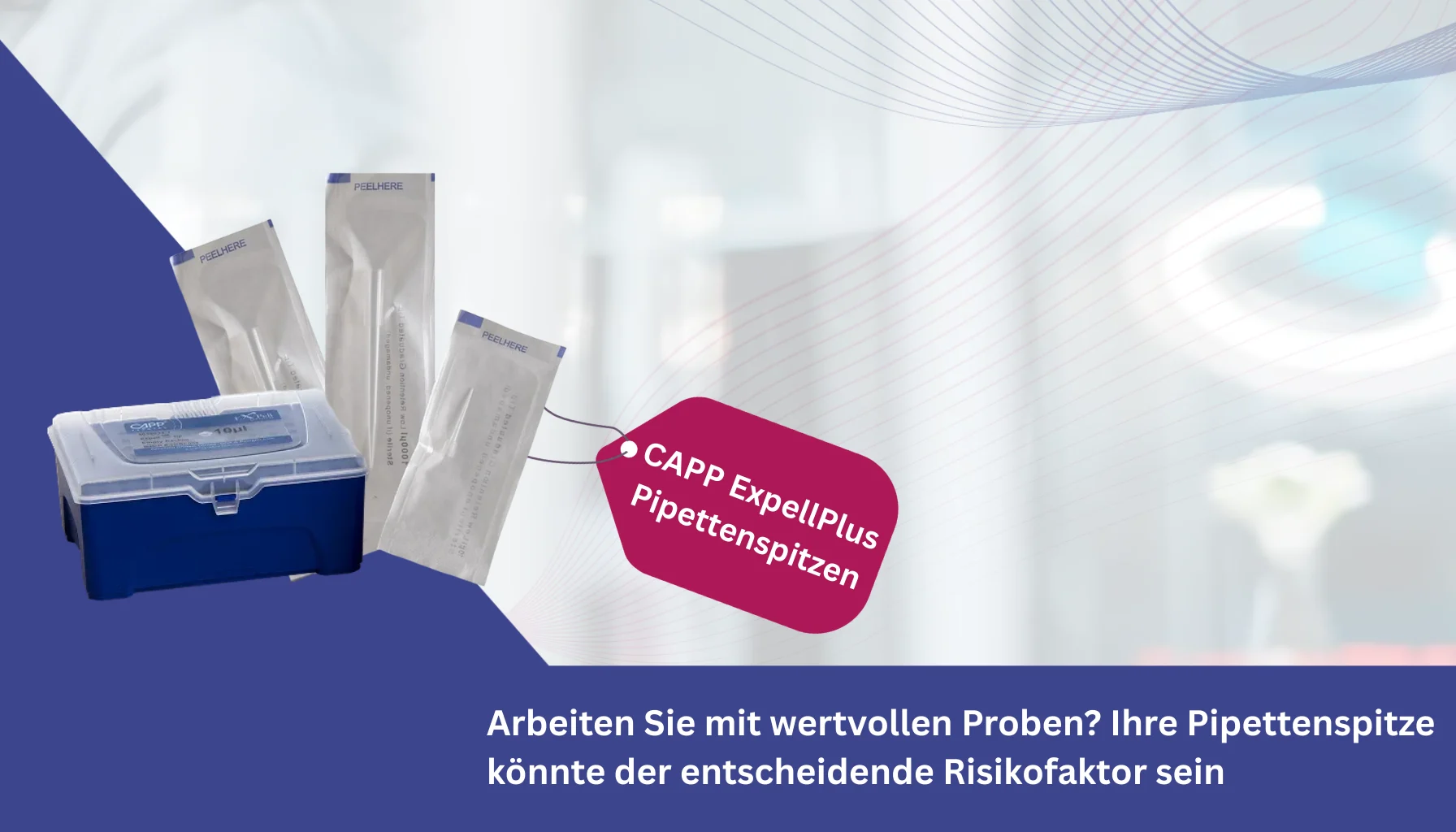 Arbeiten Sie mit wertvollen Proben Ihre Pipettenspitze könnte der entscheidende Risikofaktor sein