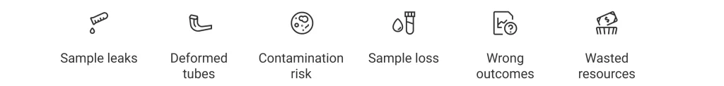 Low-quality centrifuge tubes can cause