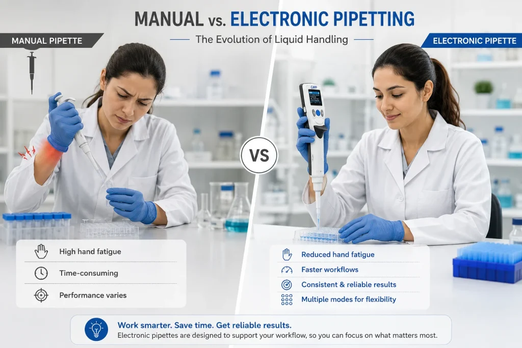 Electronic Pipette vs Mechanical Pipette